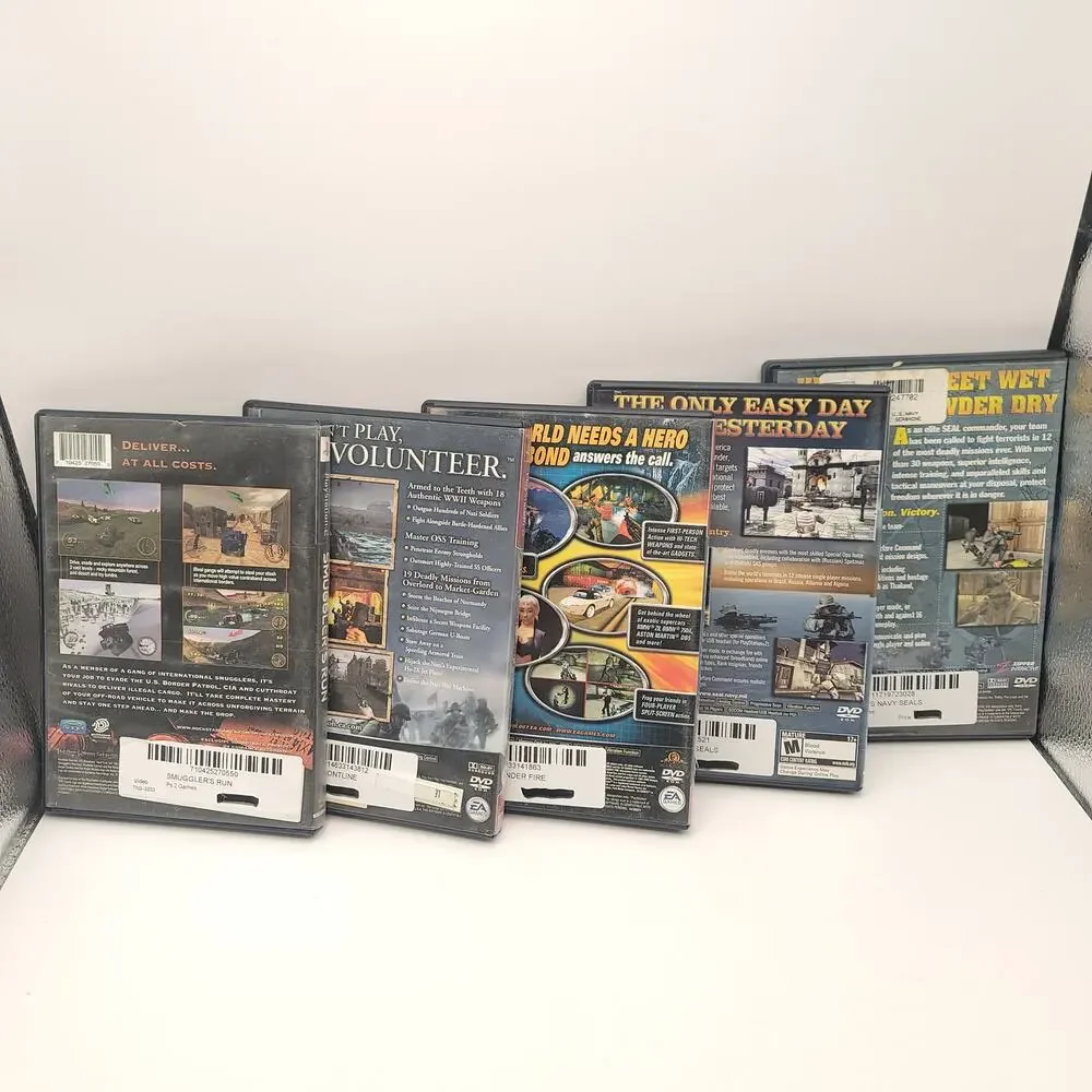 Playstation 2 Lot of 25 Socom Stuntman Grand Theft Auto 007 Syphon Filter